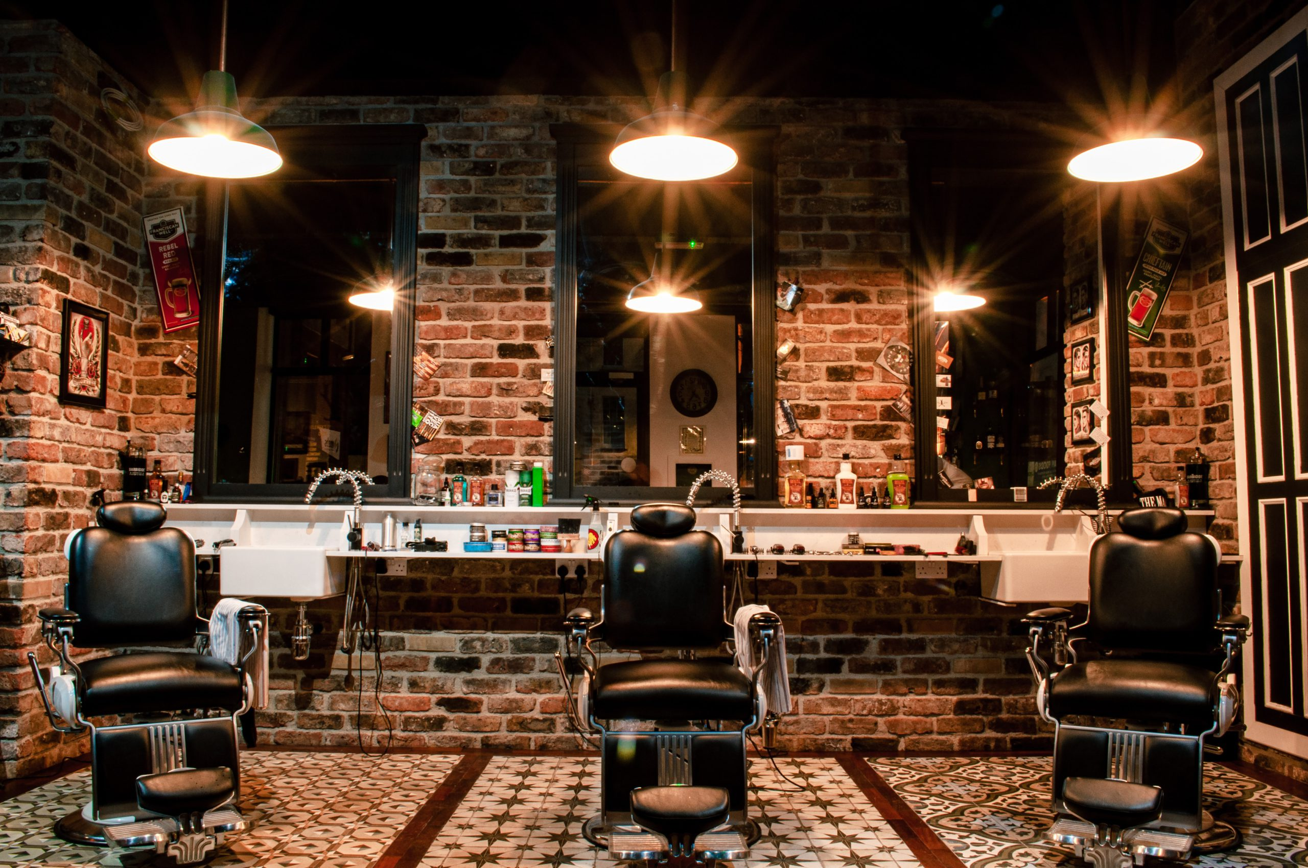 Ambiente da barbearia Barbearia Corintios